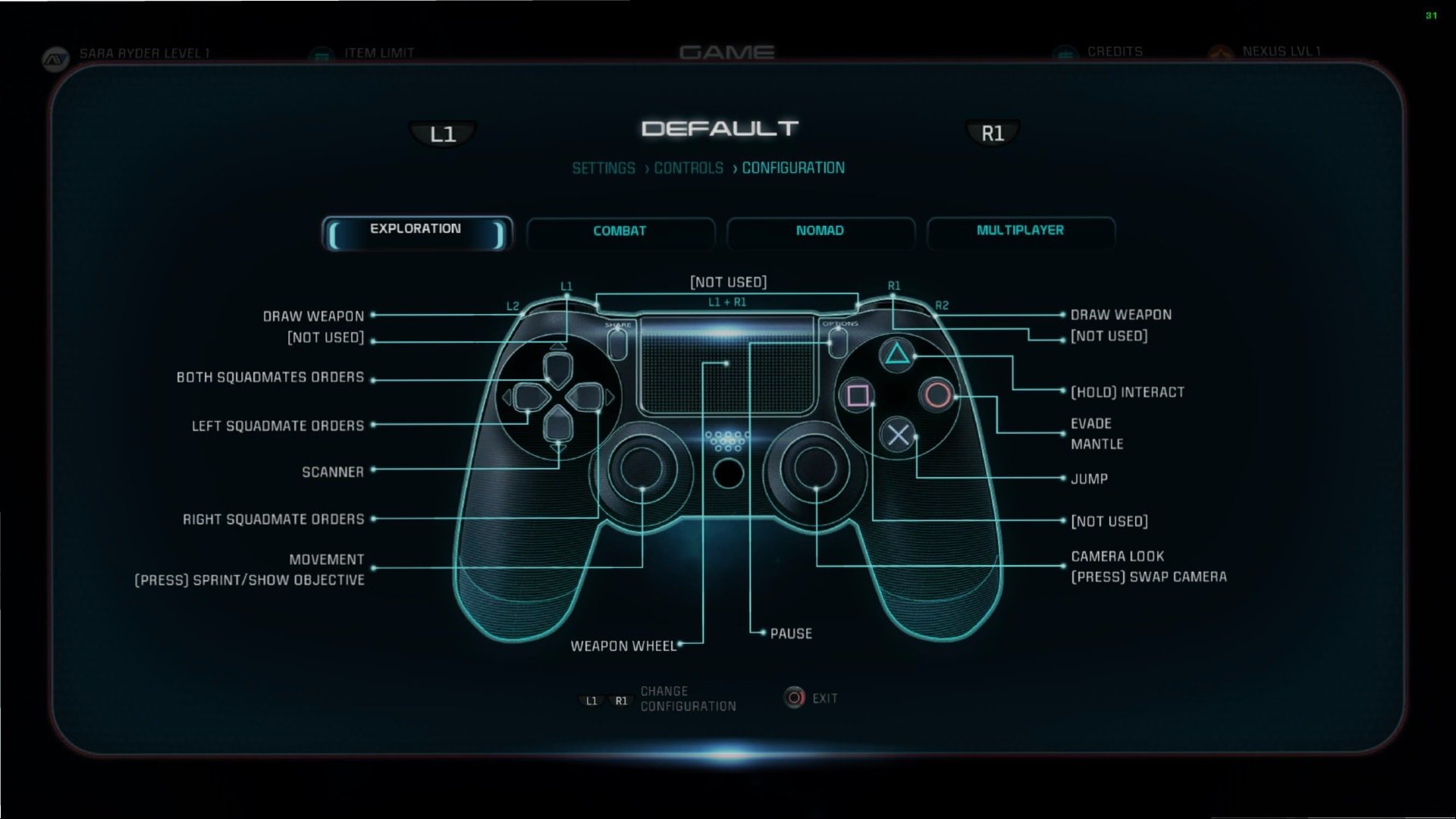 Ps4 Controls Mass Effect Andromeda Wiki